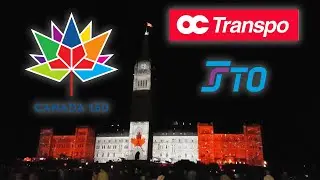 OC Transpo and STO Buses During Canada 150 Celebrations