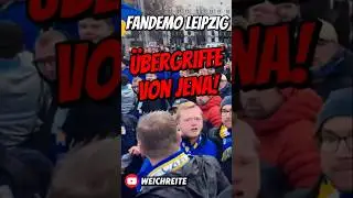 &Uuml;bergriffe durch Jena Fans 16.11.25 Leipzig Fandemo 