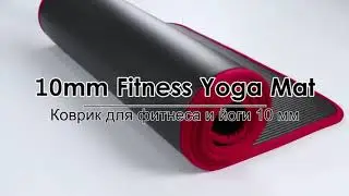 60x 185cm Yoga Mat 10mm Thick Gym Exercise Fitness Pilates Workout Mat Non Slip