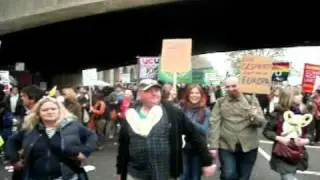 walking under Waterloo Bridge on 26 March