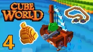 [4] Spirit Bell, Boat, and Reins! Tons Of Equipment! (Cube World Gameplay)