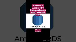 Hundreds of Amazon RDS Instances leaking User's Personal Data #shorts #amazon #aws #amazonrds #rds 🔥