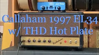 Callaham 1997 EL -34 Head Amp Black Tolex [Trainwreck Express]  w/ THD Hot Plate