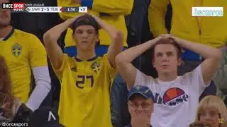 Emre Akbaba 90+2 Kafa Gol&uuml; (İsve&ccedil; 2 - 3 T&uuml;rkiye) 2018