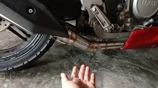 Review knalpot standar racing VIXION || Ngebass ga berisik