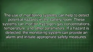 Battery Room Hazardous Location Explained