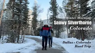 Frozen Morning Walk Along Blue River Trail | Snowy Silverthorne Colorado at 7&deg;F | Winter Wonderland