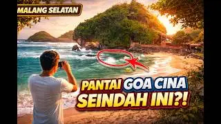 PANTAI GOA CINA Malang Selatan seperti Raja Ampat  pantai Pasir Putih air jernih