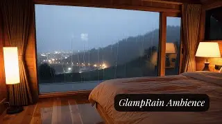Mountain Night Rain at a Luxury Glamping Site for Stress Relief (3 Hours)