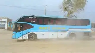 Nat Ac Coach Travel On Multan Veharhi Bad Road | Bus Travel | Ac Bus Short Video