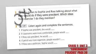 Grade 9  Unit 3 &ldquo;Government policies&rdquo; Page 36