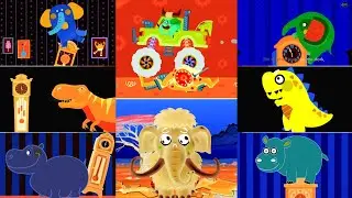 HICKORY DICKORY DOCK || ELEPHANT IN MONSTER TRUCK VS BIG MAMMOTH || COLOR INVERSION || FX TUTORIAL