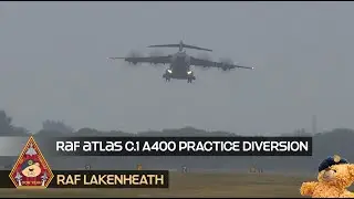 NOT SEEN ONE HERE BEFORE? ATLAS A400 PRACTICE DIVERSION IN MORDOR-LIKE LOW CLOUDS • RAF LAKENHEATH