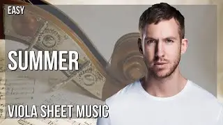 Viola Sheet Music: How to play Summer by Calvin Harris