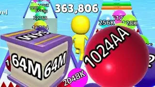 Push Harder 3D | Ball Run Infinity | Multiple Cube Runner, Jelly Run 2048 Ultimate Gameplay 🏆🏆