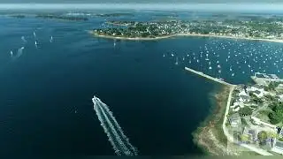Drone : Golfe du Morbihan, de Port-Navalo à Locmariaquer