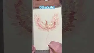 How to paint a Phoenix in Traditional Chinese ink Art 🖼 #drawing