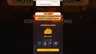 Pixelverse Daily Combo | 23 June |100% completion #pixeltap #pixelverse #dailycombo