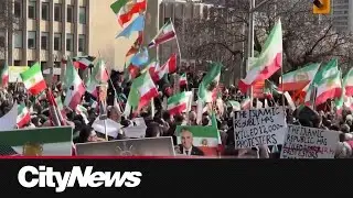 Rally in Toronto in support of Tehran protests