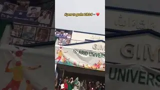 Sports Galla Vlog 2k24🥳🎉 #gims_uni #informationpoint
