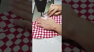 CARA MENJAHIT BELAHAN PADA LENGAN PART 2 #shorts #sewing #caramenjahit