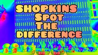 SHOPKINS SPOT THE DIFFERENCE!!! *** MEGA TOY PARTY***
