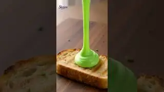 Spreading Neon Jam on Toast 🥪🔪 #asmr #shorts #satisfying