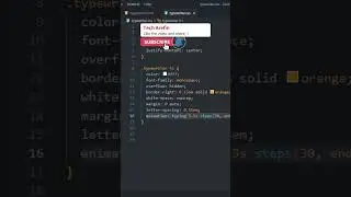 [Beginner] Typewriter effect 🔥 using css #shorts