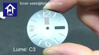 Custom sandwich watch dial, index is bottom with C3, logo printing white color.