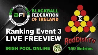 Ireland's Mens Blackball Ranking Event 3 : J-Macs Pool Hall Navan : Blackball Federation of Ireland