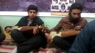 Young rubab player Musicians are practicing at Hunza Art Council