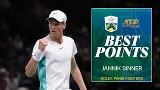Jannik Sinner GREATEST points | Rolex Paris Masters
