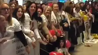 Can Yaman in Spain Madrid Barajas airport