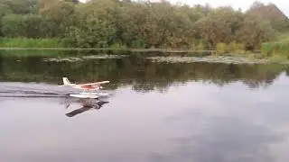 Float trainer landing. OS Max 46 ax