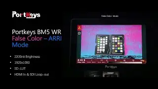 Portkeys BM5 WR Camera Control Monitor | Exposure Assist - False Color ARRI Mode