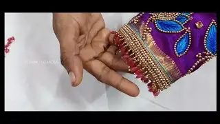 STYLISH JUMMKA HANGINGS|SLEEVE WORK|AARI EMBROIDERY |TAMIL |BEGINNERS
