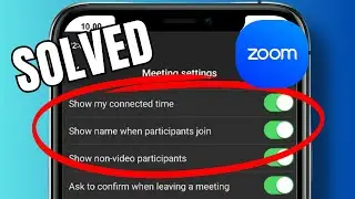 How to enable participant name display when joining a Zoom meeting