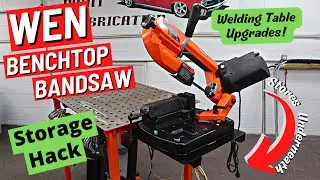 Wen Benchtop Band Saw Storage Under Welding Table