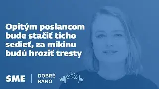 Dobré ráno: Opitým poslancom bude stačiť ticho sedieť, za mikinu budú hroziť tresty (29.1.2026)