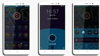 VIVO Y28,Y35,Y21,Y51 Phone Themes | ColorUX Black .itz Theme