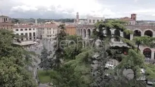 Stock Footage - Aerial View of The Verona Arena | VideoHive