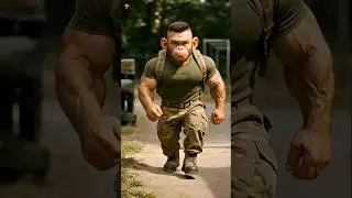 our poor baby monkey Army transition hardwork story ❤️🔥#viral #tranding #poor #monkey