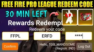 Free Fire Pro League Redeem Code | Free Fire New Redeem Code In Tamil | VOK Gaming