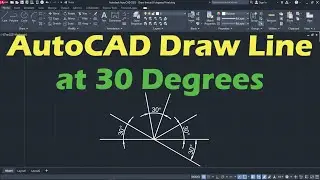 AutoCAD Draw Line at 30 Degrees