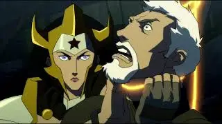 08 Wonder Woman Killed Steve Trevor   Fight Scene   Justice League  The Flashpoint Paradox