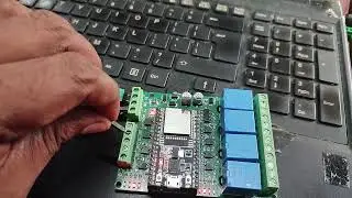 #ESP32 based 4 channel #relay module with 4 channel #opto isolated input #english