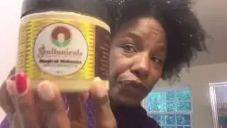Santasha's Styles: final shampoo on Afro. Koils by Nature & Soultanical products