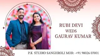 4k live Wedding Rubi devi & Gaurav Kumar Cov:-By P.K Photography Sanghroli ☎️+91 98026 07001