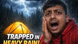 solo rain Camping in a beautiful place | camping in rain | rain sound