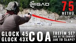 GLOCK 45 + 43X COA VS 75 m! Will I hit? A small test and review of new pistols from Austria! Rigad